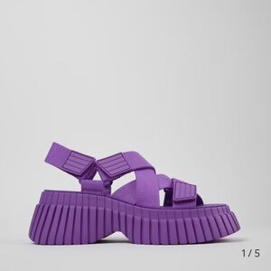 Camper Women’s Barcelona Chunky Sandal in Purple, Size 38